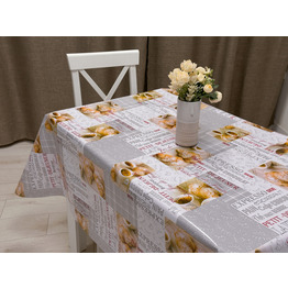 Клеенка Mirror 1239A-PW Кофе и круассан  ПВХ  на н/о 1/20м*140