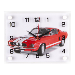 Часы настенные 2026-025 Красный автомобиль
