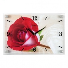 Часы настенные 2030-07 Красная роза