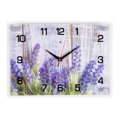 Часы настенные 2535-069 Фиолетовые цветы