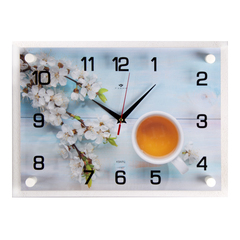 Часы настенные 2535-072 Чай с цветами