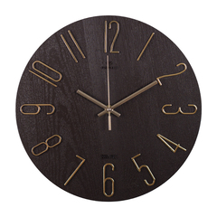 Часы настенные 3010-003 Классика коричневый+золото