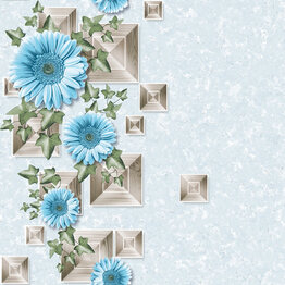 Обои влагостойкие Semre Гербера 890-03