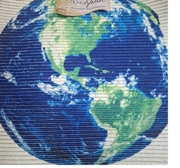 Коврик для ванной Земля-1 (55*54 см)